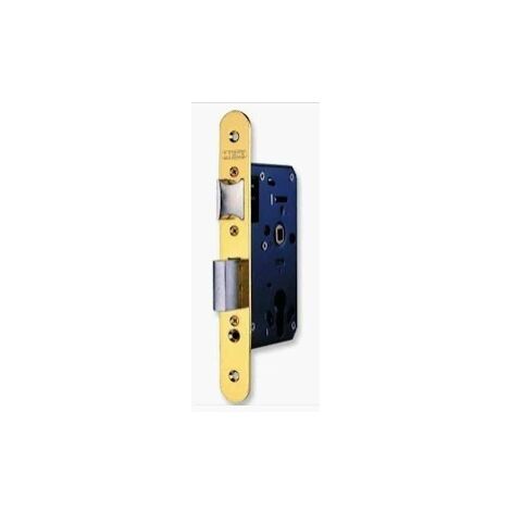 LINCE CERRADURA 5802 50 47 EMBUTIR MADERA PICAPORTE/PALETON FRENTE REDONDO INOX