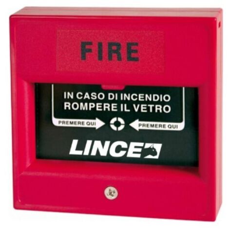 LINCE - PULSANTE PER SEGNALAZIONE INCENDIO