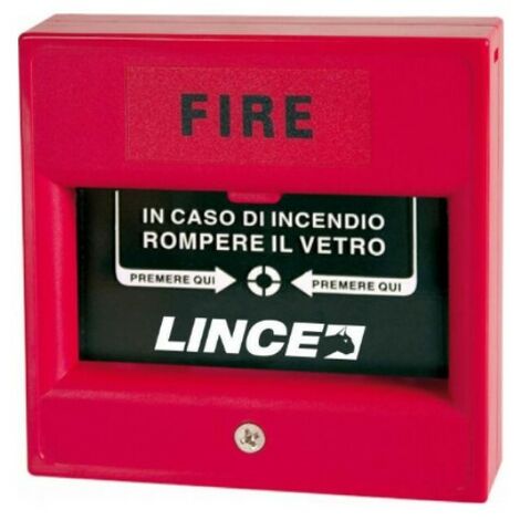 LINCE - PULSANTE PER SEGNALAZIONE INCENDIO