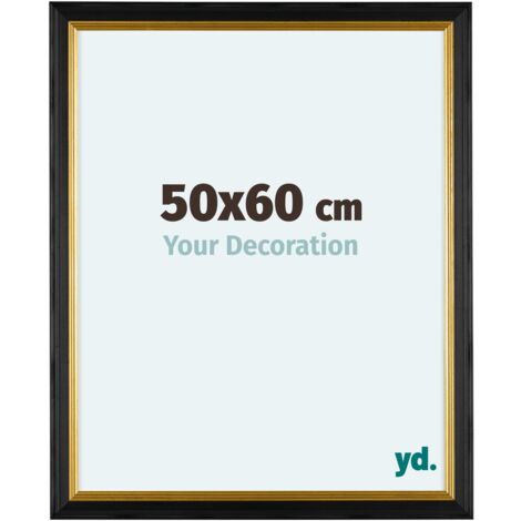 Lincoln Bois Cadre Photo 50x60cm Noir Or. - Noir Or