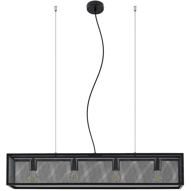 

Lindby Adoney lámpara colgante LED, negro, 4 luces