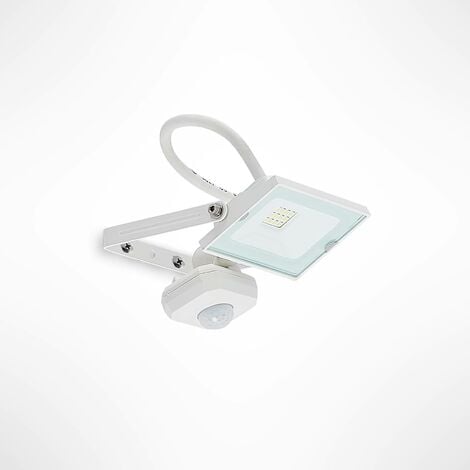 Lindby Aine LED-Außenspot weiß 12,3 cm Sensor - weiß, klar