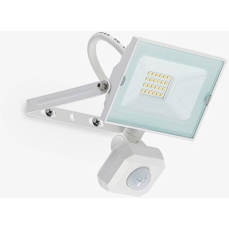 Lindby Aine LED-Außenspot weiß 13,3 cm Sensor - weiß, klar