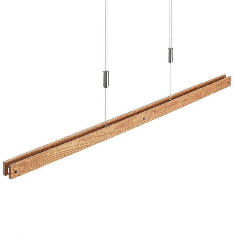 

Lindby Alimara colgante LED de madera, 138 cm