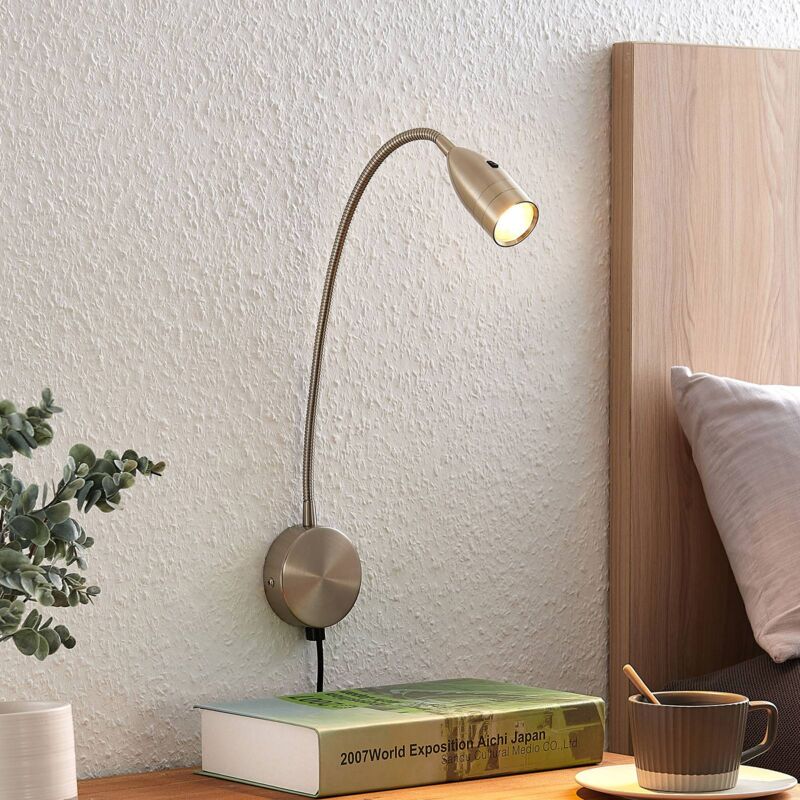 

Lindby Ammara aplique LED, níquel satinado
