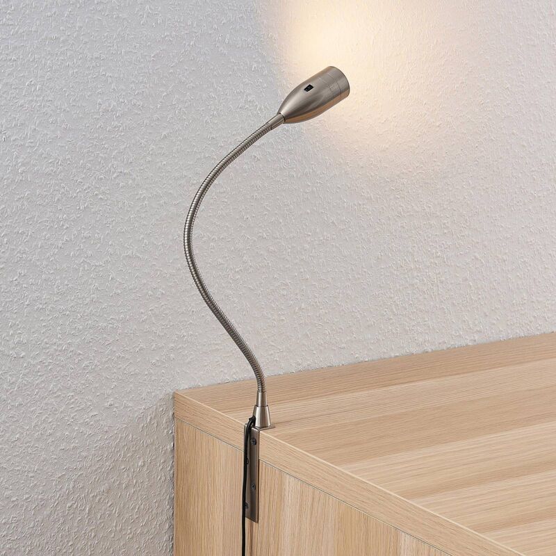 

Ammara flexo LED, níquel satén - Lindby