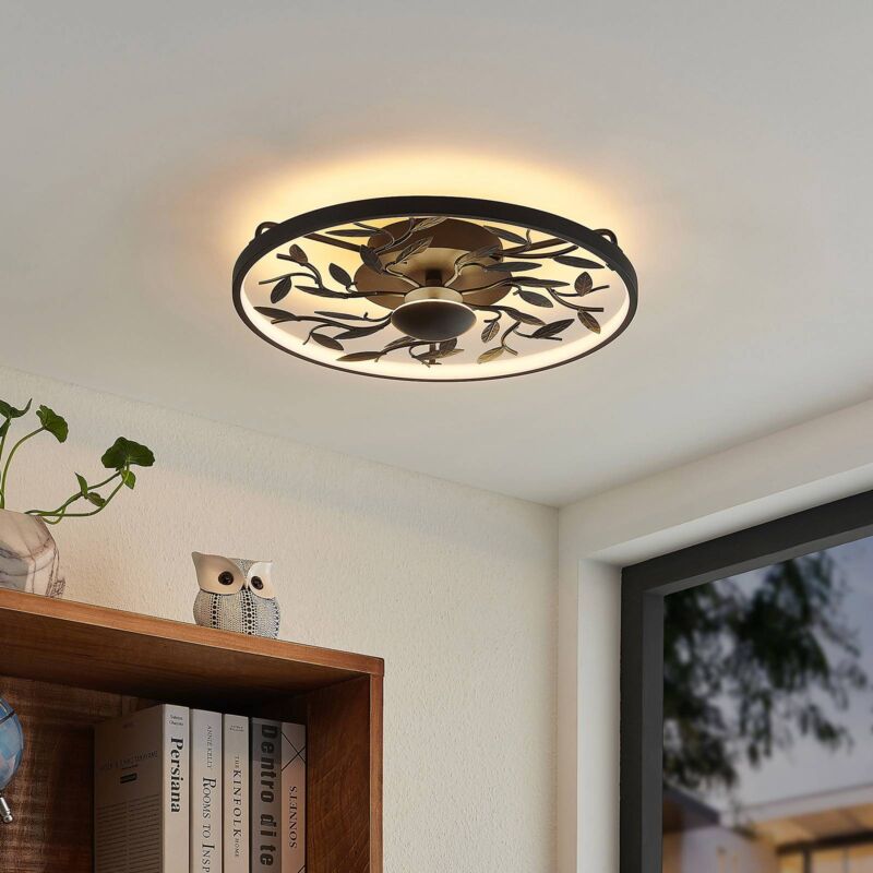 

Annleorie plafón LED, negro - Lindby