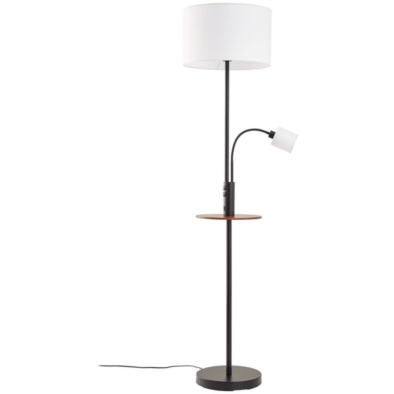 Neuwertig] Lindby Aovan Stehlampe Stehleuchte Lampe Leuchte Licht Ablage Und Usb Schwarz843 B-ware