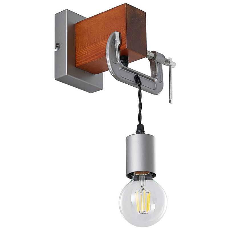 

Lindby Asya aplique, madera, cromo
