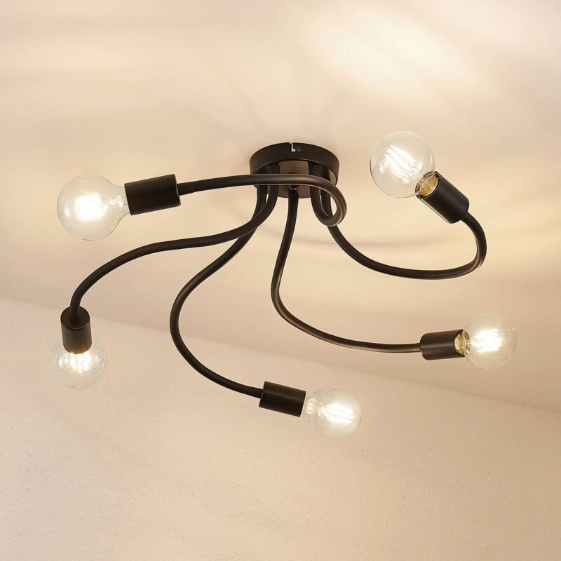 

Aurina plafón, 5 luces - Lindby