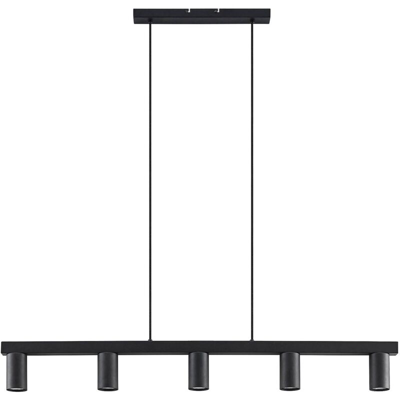 

Baliko lámpara colgante, 5 luces, negro - Lindby