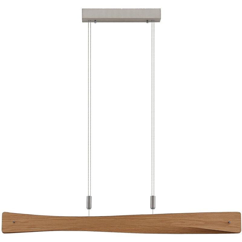 

Lindby Beazina lámpara colgante LED, madera roble