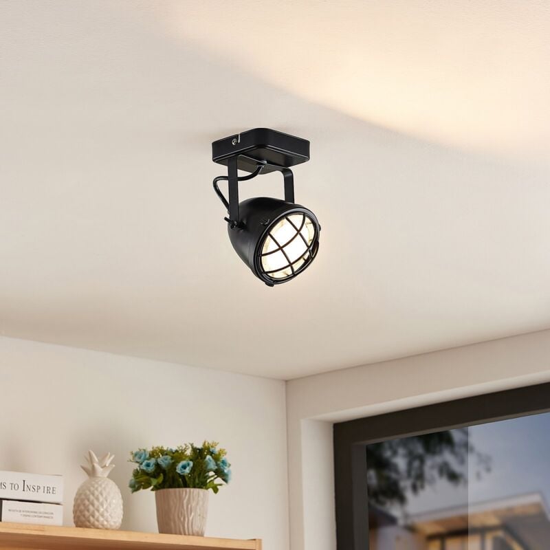 

Lindby Biona foco de techo LED, anillo oro, 1 luz