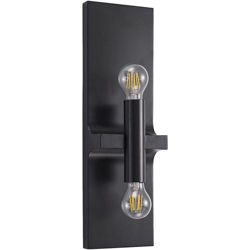 Lindby - Bordum applique, 2 luci - nero opaco