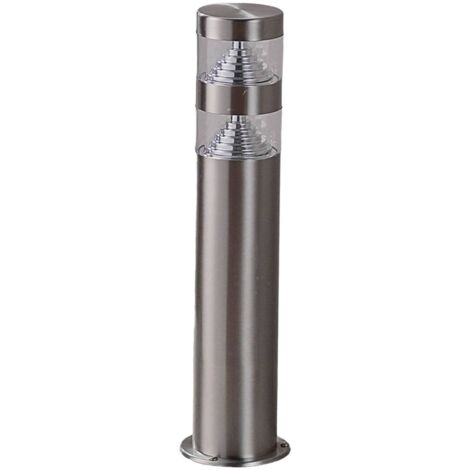 Lindby – Borne d'éclairage extérieur LED Lanea – Acier inoxydable – Hauteur 40 cm – Indice de protection IP44 – Éclairage économique