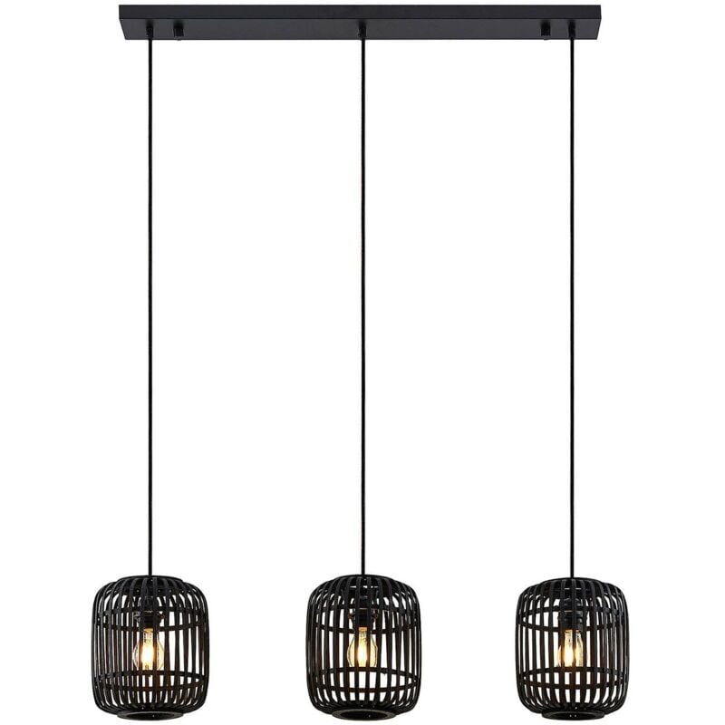 

Lindby Canyana lámpara colgante, 3 luces, negro