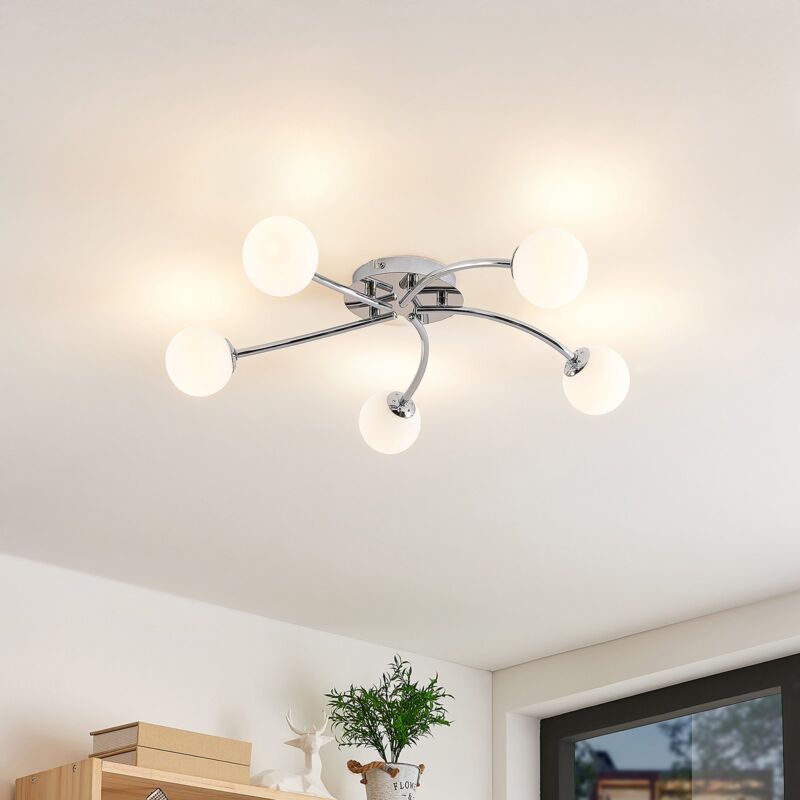 

Chrissy plafón, 5 luces, 59 cm - Lindby