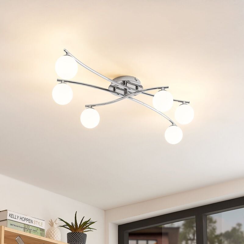 

Chrissy plafón, 6 luces - Lindby
