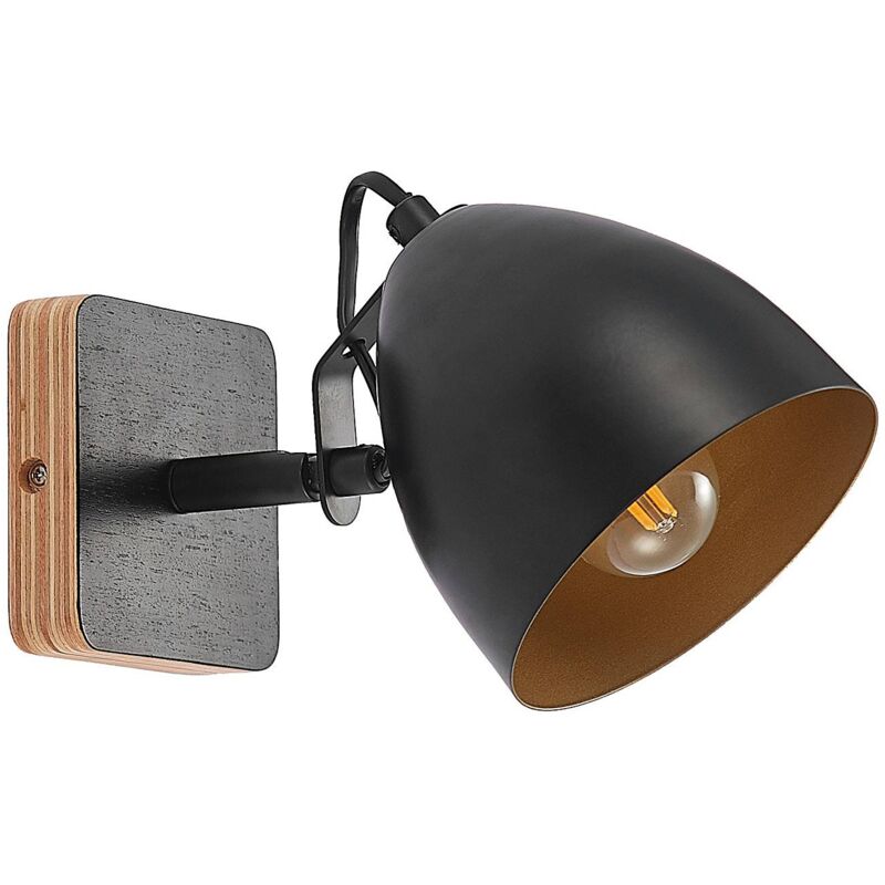 

Lindby Colton foco de pared negro/oro, 1 luz
