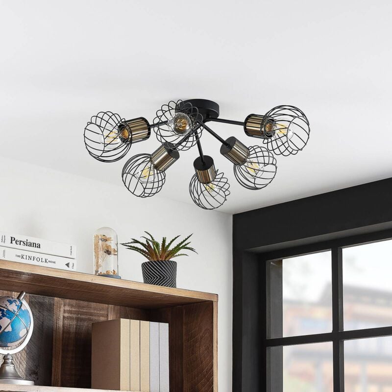 

Cornel foco de techo, 6 luces - Lindby