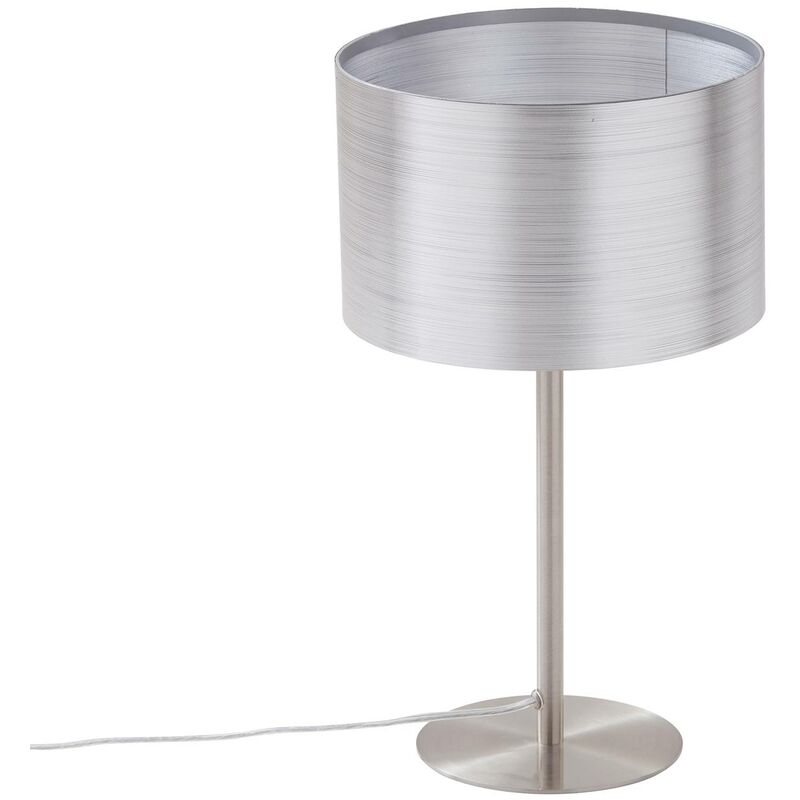 

Lindby Dexin lámpara de mesa, plata metálica