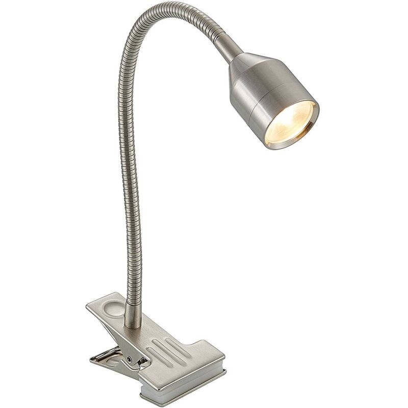 

Djamila flexo LED, níquel satén - Lindby