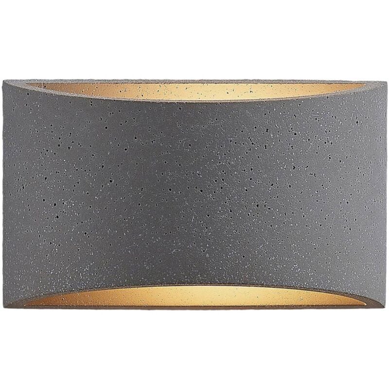 

Edvin Concrete aplique LED, semicircular - Lindby