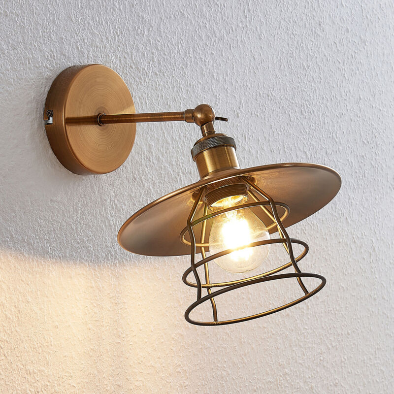 

Lindby Ellmar lámpara de pared en latón antiguo