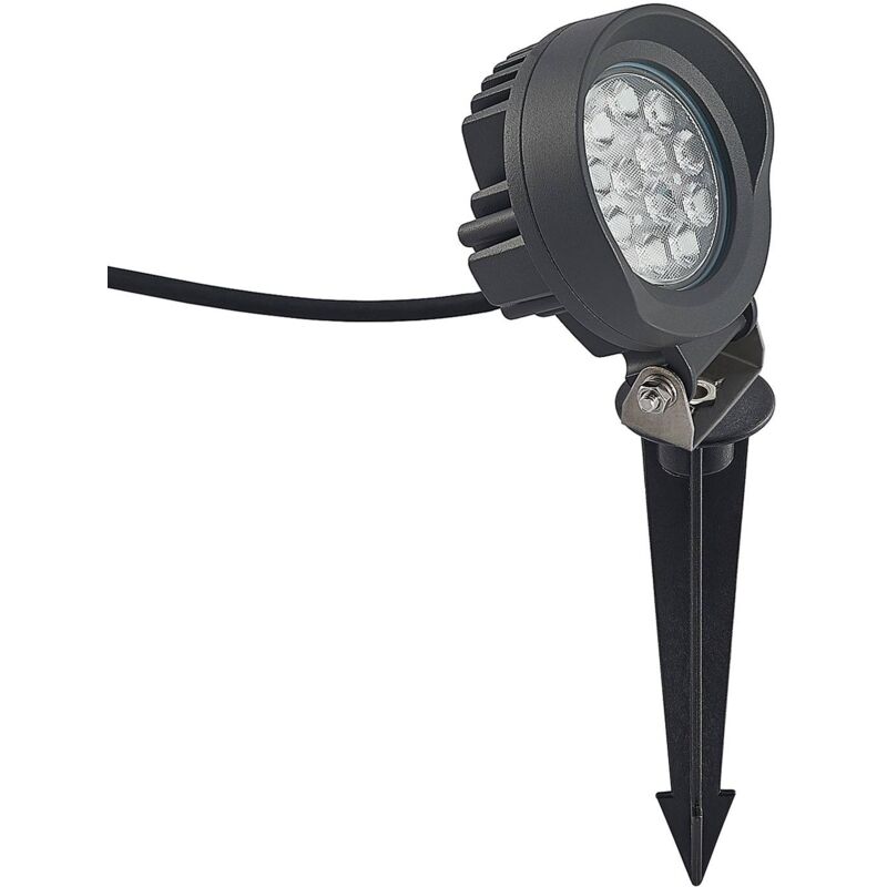 

Emar foco LED con pica en gris oscuro - Lindby