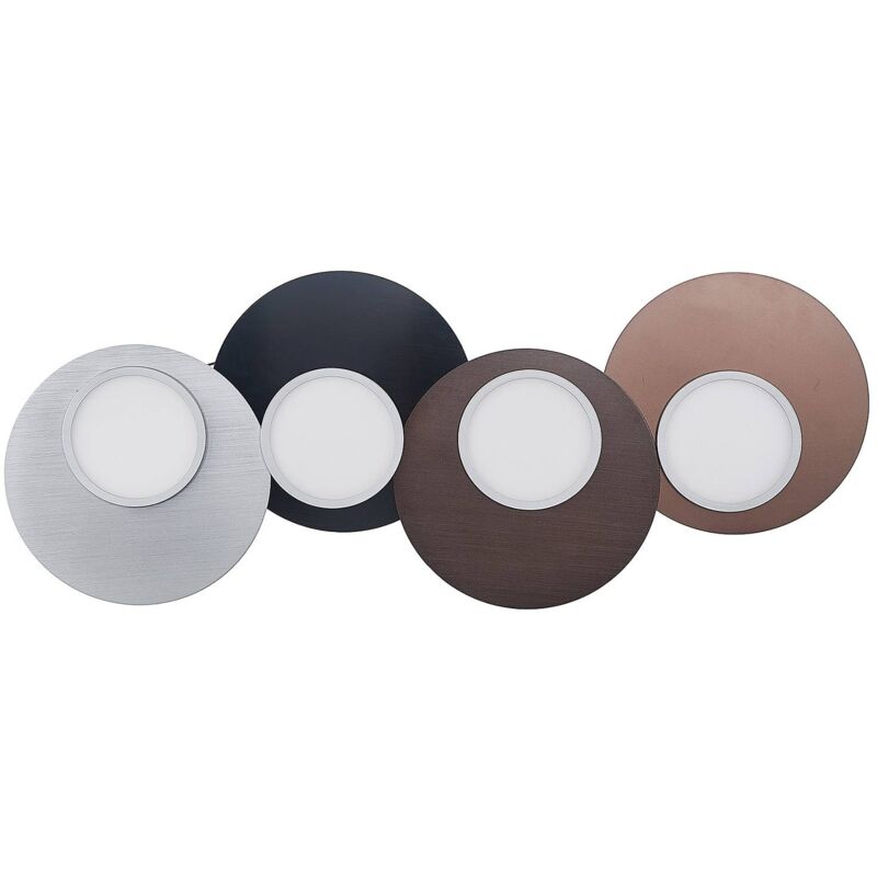 Enavi plafoniera led, 4 luci - nero, grafite