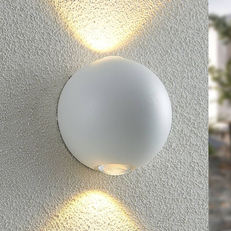 

Lindby Esmani aplique LED redondo 2 luces, blanco