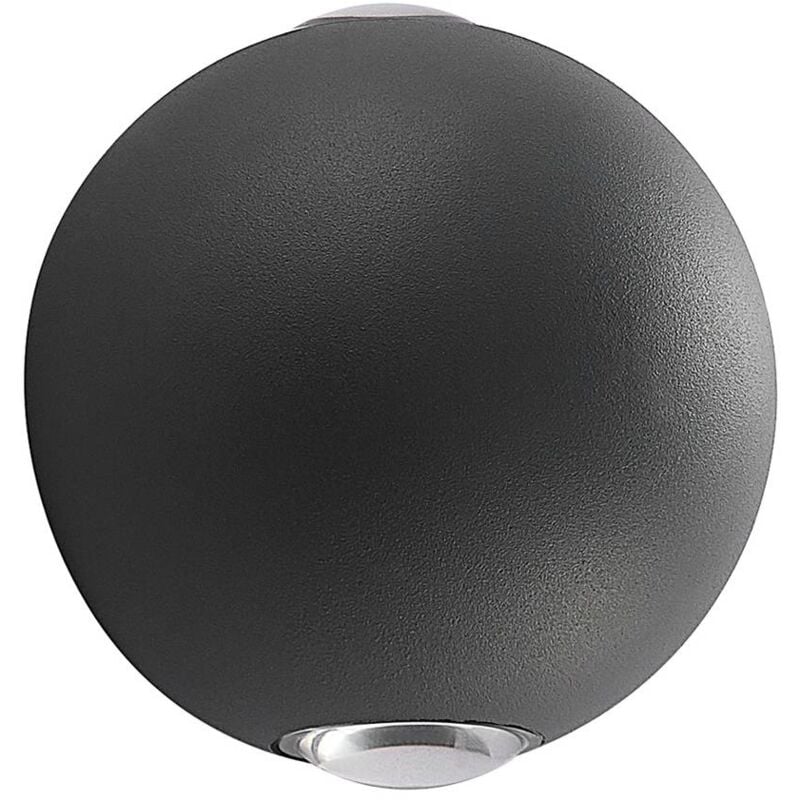 

Lindby Esmani aplique LED redondo 2 luces, gris