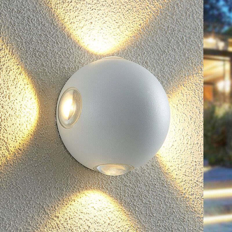 

Lindby Esmani aplique LED redondo 4 luces, blanco