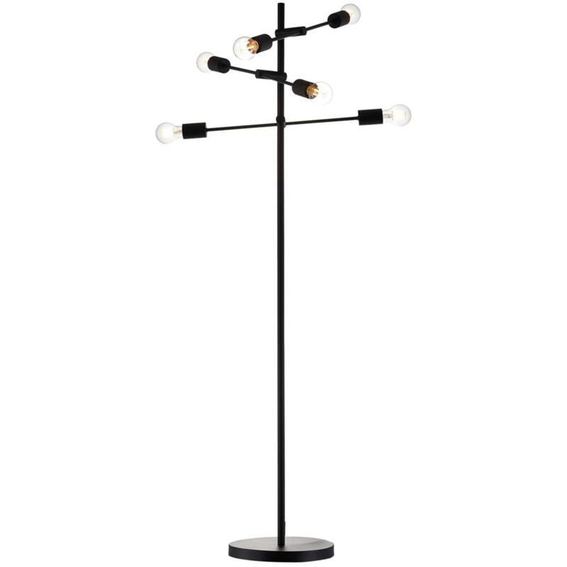 

Estar lámpara de pie de metal, 6 luces - Lindby