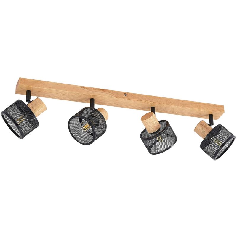 

Lindby Evinora foco de techo de madera, 4 luces