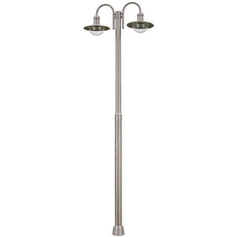 Lindby Farola exterior 'Damion' en Gris de Acero