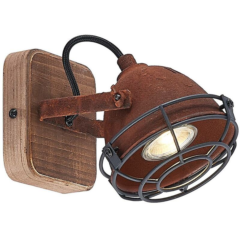 Lindby - Farovi faretto ruggine, 1 luce - ruggine