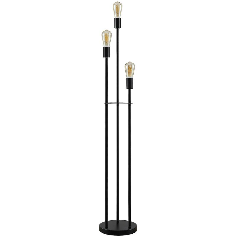 

Fefy lámpara de pie, negro, 3 luces - Lindby