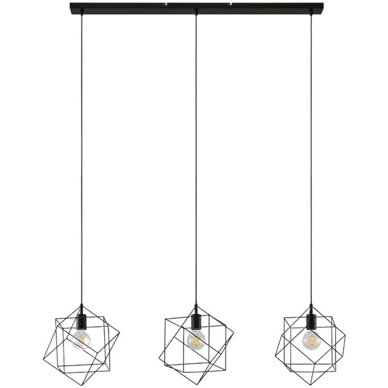 

Lindby Finnigan lámpara colgante, rejilla, 3 luces