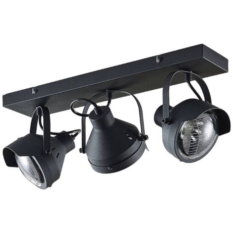 Lindby Foco 'Henega' en Negro de Metal