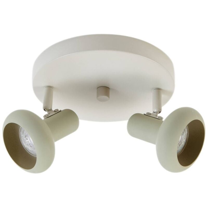 Lindby - Foco 'Huby' en Blanco de Metal
