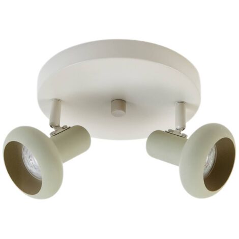 Lindby Foco 'Huby' en Blanco de Metal