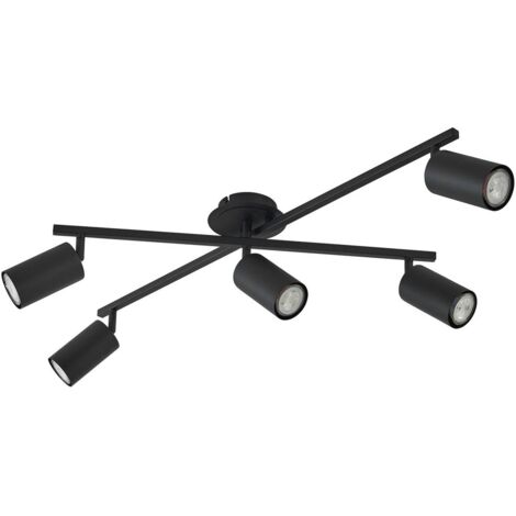 Lindby Foco 'Joffrey' en Negro de Aluminio