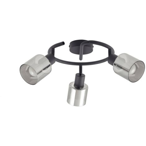 Lindby Foco 'Netty' en Gris de Vidrio