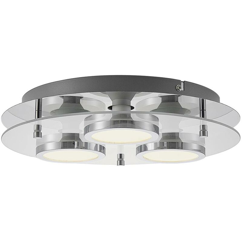 

Lindby - Gabryl lámpara LED de techo 3 luces redonda