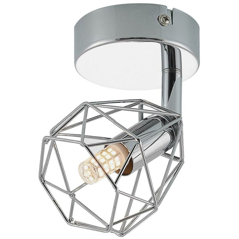 

Lindby Giada foco de pared LED, pantalla de jaula