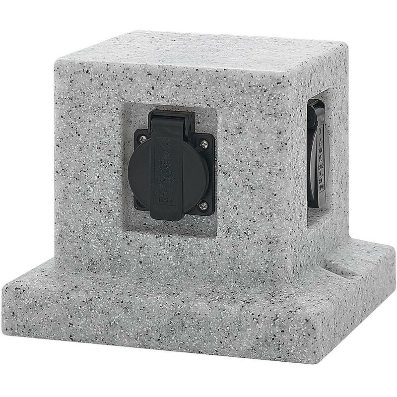 

Granito enchufe de piedra de 4 tomas - Lindby