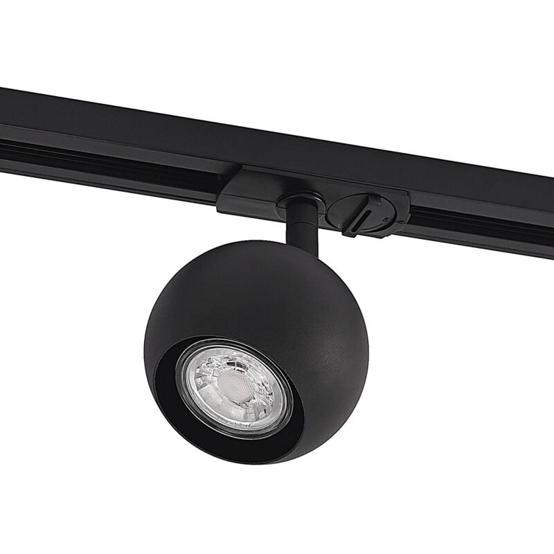 

Lindby Guus foco LED, riel monofásico, negro