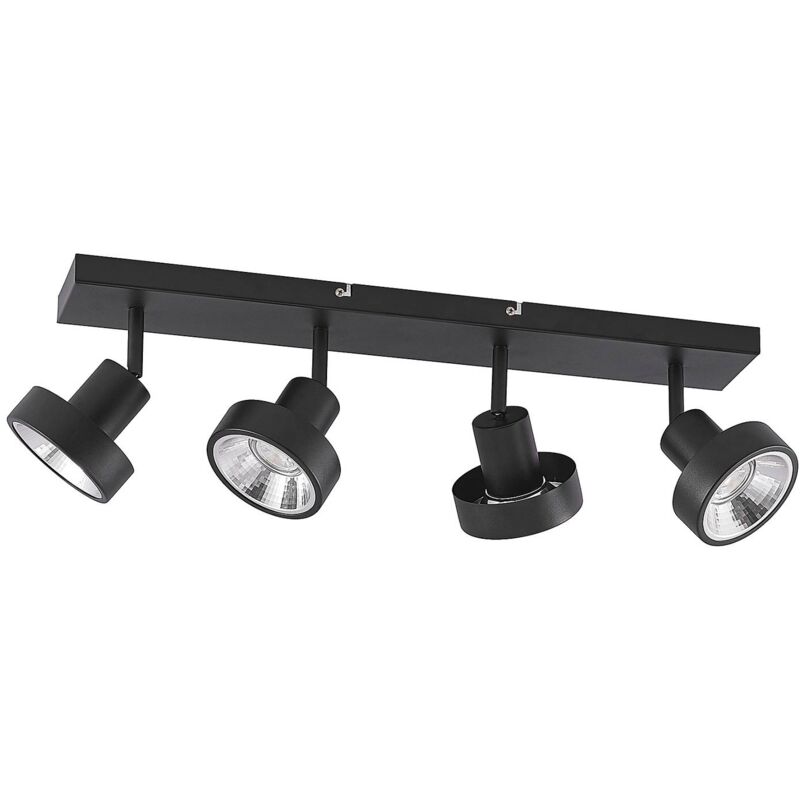 

Lindby Ignacio plafón 4 luces negro