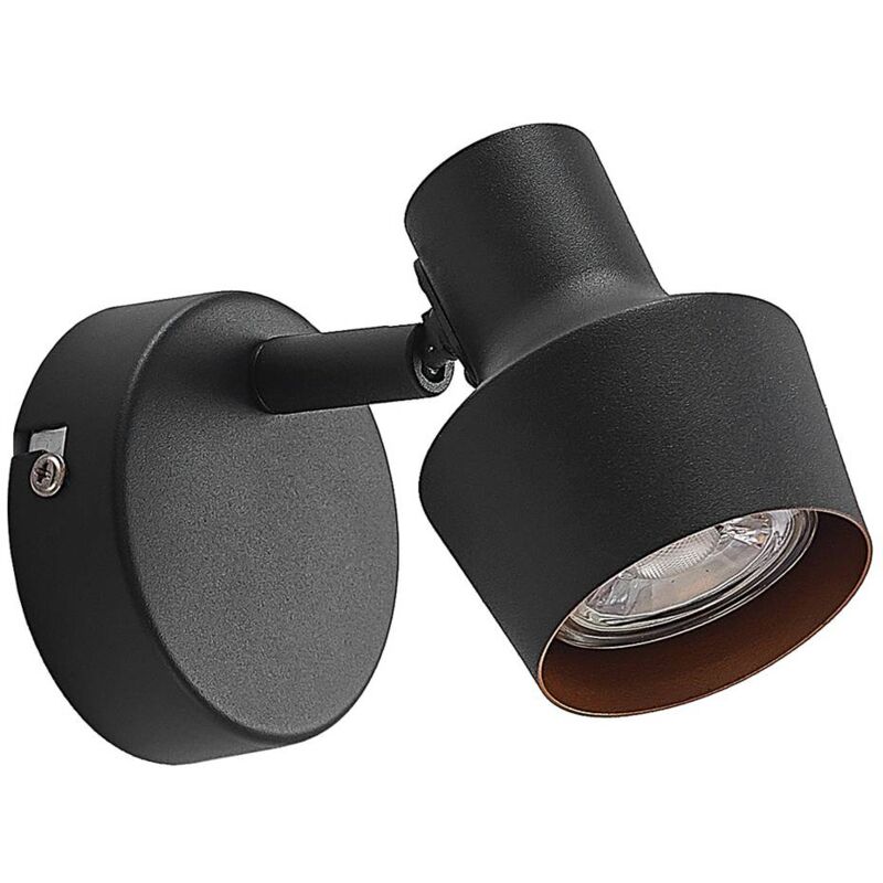 Lindby - Ihaia spot, 1 luce - nero sabbia, oro